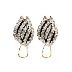 2020 Hot sales amazon flashy diamond angel short style lady elegant permanent earrings for daily
