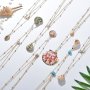 Handmade beautiful women beach holiday cowrie natural shell pendant necklace