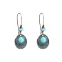 European and American Amazon explosion models bohemian turquoise earrings alloy ethnic retro hoop earrings European and American Amazon explosion models bohemian turquoise earrings alloy ethnic retro hoop earrings