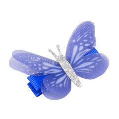 Korean Super Beauty Children's Baby Fancy Chiffon Butterfly Hair clips for Girls