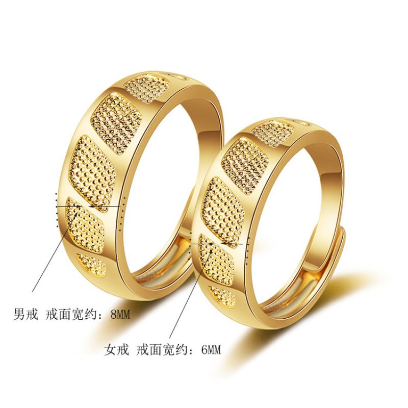 Gold 316L Stainless Steel promise rings wedding rings in gold for couples Gold 316L Stainless Steel promise rings wedding rings in gold for couples