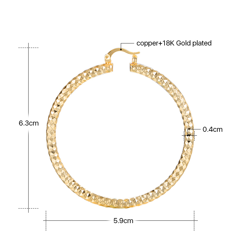 wholesale simple 18K gold plated circle copper fashion women hoop earrings wholesale simple 18K gold plated circle copper fashion women hoop earrings