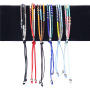 Hot Sale Multilayer Colorful Tiny Beads Handmade Woven Rope Adjustable Bracelet