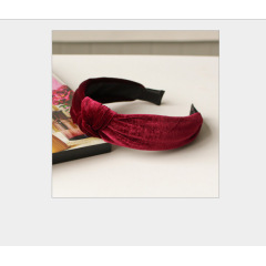 Vintage handmade ladies hair accessories velvet fabric knot headband