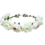 hot new wedding bridal festival beach party holiday halo white silk floral indian flower garland