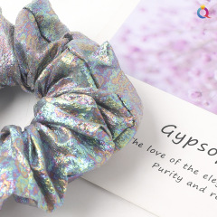Wholesale fashion bulk custom women girls elastic organza hair scrunchies