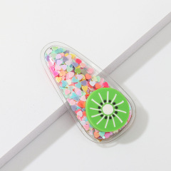 Summer Hair Accessories Fashion Shinning Glitter fruit BB hair clip for girls