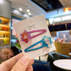 Children's hair accessories bow gradient yarn temperament princess girl hair clips for kid