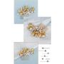 amazon new Luxury fancy custom Gold handmade Crystal Bridal wedding hair comb amazon new Luxury fancy custom Gold handmade Crystal Bridal wedding hair comb