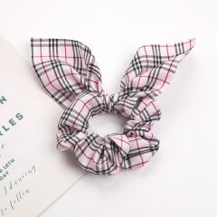 Ins Super Chic Korean Custom Dot Multicolored Chiffon Hair Scrunchies for Girls