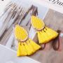 Bohemia exaggerated new retro alloy creative tassel earrings in Europe and America Bohemia exaggerated new retro alloy creative tassel earrings in Europe and America