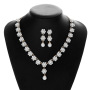 Fashion Rhinestone crystal Party wedding bridal Necklace and Earring Sets