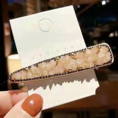 wholesale custom  women girls glitter crystal hair clip hair pins