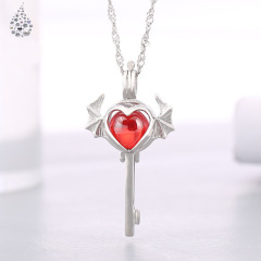 Korean fashion valentine's day christmas gift jewelry silver women 925 necklace lock