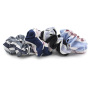 Wholesale Bulk Custom Women Elastic Two-color striped fabric Hair Scrunchie for girls