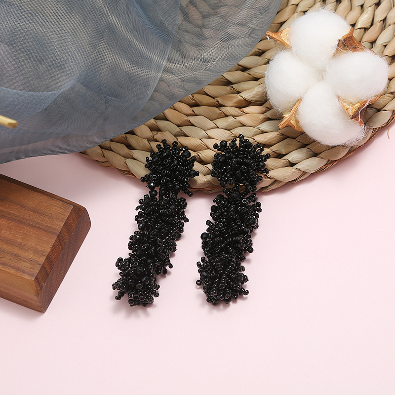 New style fashion folk-custom alloy benads long handmade earrings for women New style fashion folk-custom alloy benads long handmade earrings for women