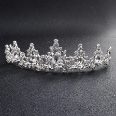 Blue crystal Jewelry silver Hair Accessories Headband Bridal Tiaras and Crowns
