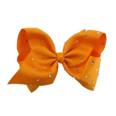 Rhinestone hair clip bubble flower bag drill hair accessories solid color bow baby hair claw clips