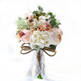 China Wholesale Custom Head Bridal Hand Holding Flower Flowers Artificial Rose Wedding Bouquet  for  Bridal