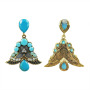 New exquisite fashion wings rhinestone full diamond resin bell women earrings New exquisite fashion wings rhinestone full diamond resin bell women earrings