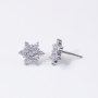 Bohemian star shape rose gold plated moissanite diamond stud earrings