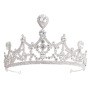 wholesale korea Alloy Water Lead Handmade Wedding Bridal round full pageant crowns