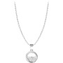 korean ins valentine's day christmas gift pure 925 round  sterling silver necklace chain
