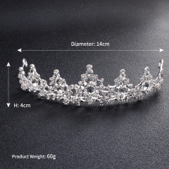 Handmade Hair Accessories silver crystal Headband Tiaras and Crowns