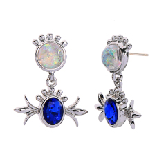 2019 african single stone diamond water drop vintage geometric earrings