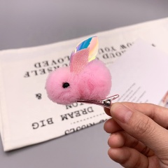 New sequin children cute colorful cartoon foam yarn bunny decorative rabbit ears sweet hair clip barrette