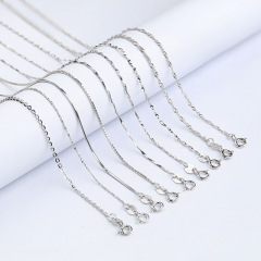 fashion korean 40cm valentine's day christmas gift jewelry silver choker silver chain 925