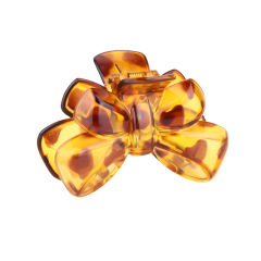 Wholesale custom women accessories plastic bow girls ponytail hair clip claws for daily life