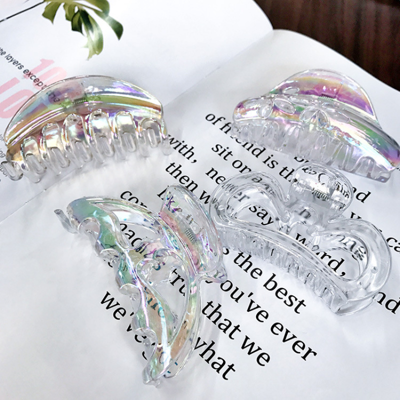2020 new fancy woman girls large transparent hair accessories white hair claws 2020 new fancy woman girls large transparent hair accessories white hair claws
