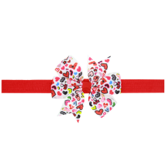 2020 Hot sale 24 color wave point bow knot hair bands for girls hair accessories