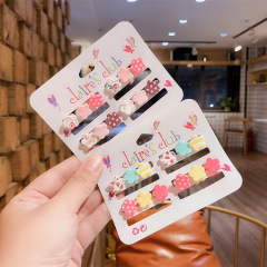 Wholesale 12pcs/set Small Size Cute Children Korea flower Kid mini Hair Claws