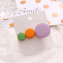 Korean alloy hair pin bulk round barrettes kids hair clips accessories
