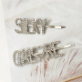 fashion custom vintage Hair Barrettes alphabet letter korean crystal hair clip for women fashion custom vintage Hair Barrettes alphabet letter korean crystal hair clip for women