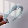 Wholesale New Style Korean candy-colored organza weave kids hairbands for girls