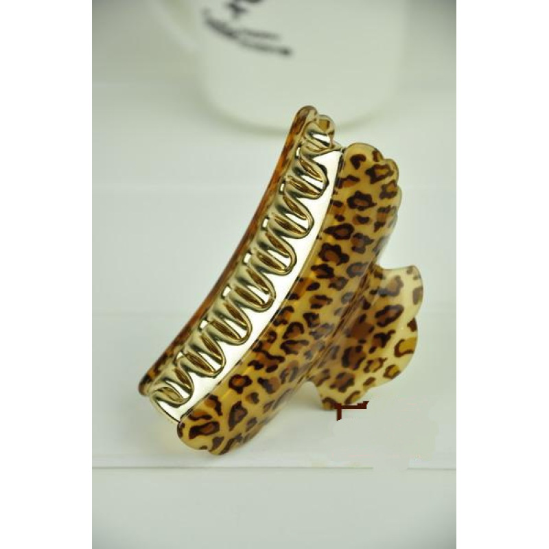 baroque Girls ladies Acrylic leopard Hair Claws Pins Clamps Hair accessories