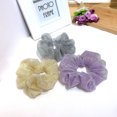 2020 Fashion custom women girls colorful stripe lace large hair scrunchies