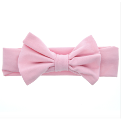 Amazon hot sale 8 color newborn baby kids bows hairbands for girls hair accessories