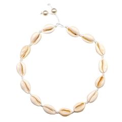 wholesale fashion handmade women's jewelry white shell necklace with pearl wholesale fashion handmade women's jewelry white shell necklace with pearl