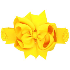 2019 Winter design Christmas big bow knot baby girl's hair band for kids hair accessories