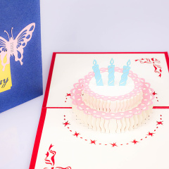 Luxury Handmade Wedding Printing 3d Pop Up Card Wedding Invitation Card