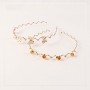 Vintage women elegant alloy crystal butterfly flower metal hairbands for girls Vintage women elegant alloy crystal butterfly flower metal hairbands for girls