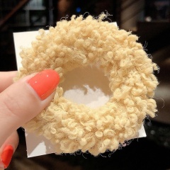 Korean autumn and winter models popular hair rope ins candy color ball clear elastic hair tie
