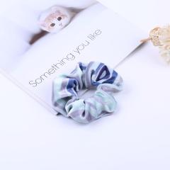 custom Women lady girl Fashion velvet fabric Scrunchies printing Color korean hair tie