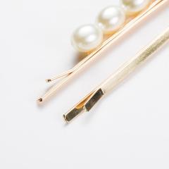 Victoria baroque vintage hair barretter set metal  pearl sea shell hair clip