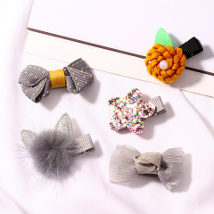 5 pcs/Set Kids Korea Baby Girl Hair Accessories Set Cute Kids Hair Clips