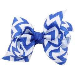 Babies wave point printed flamingo bows knot hair clips for girls hair accessories